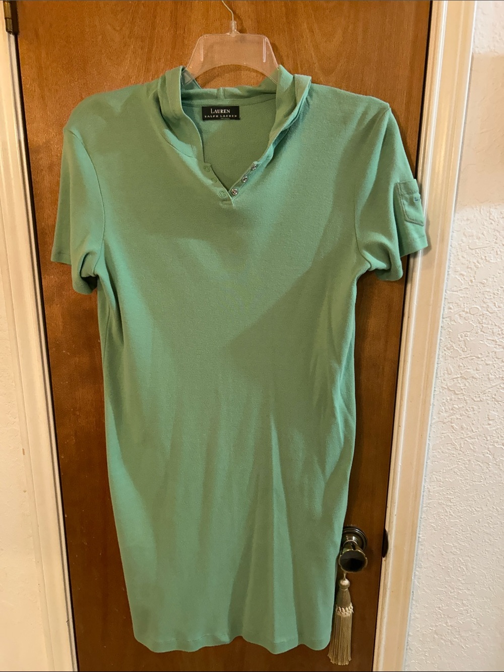 Ralph Lauren polo dress with hoodie. Great shape. L